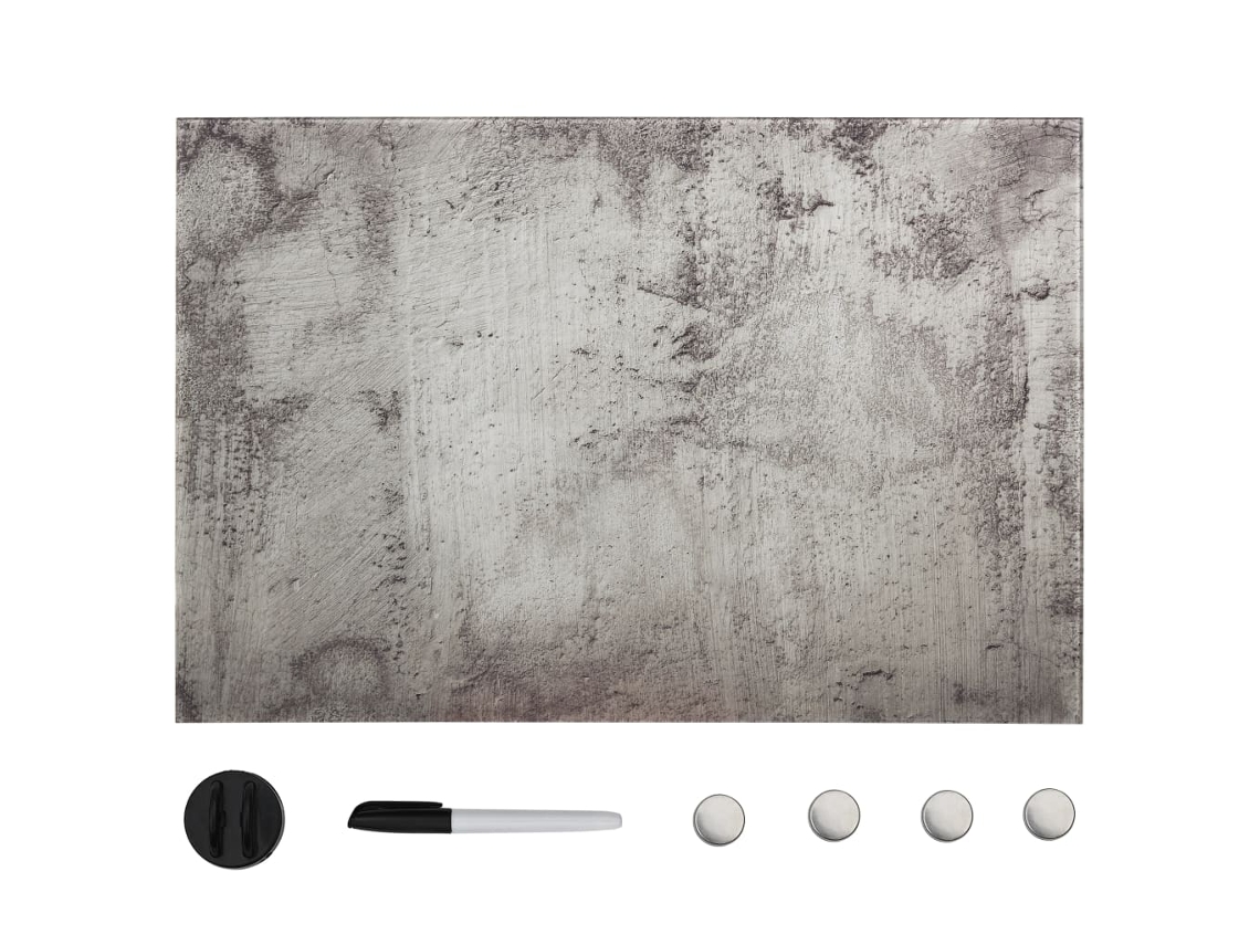 Vidaxl Quadro Magnético Em Vidro Para Parede 60x40 Cm