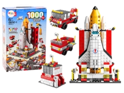 Tijolos De Construção Foguete Espacial 6 Em 1 Veículos Espaciais 1000 Peças. Marka Niezdefiniowana
