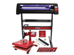 Plotter de Corte de Vinil Led com Prensa Térmica de 38 Cm e Olho Óptico Integrado com Software Signcut Pro
