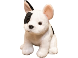 Brinquedo De Pelúcia Bulldog Francês Com Design Realista, Macio E