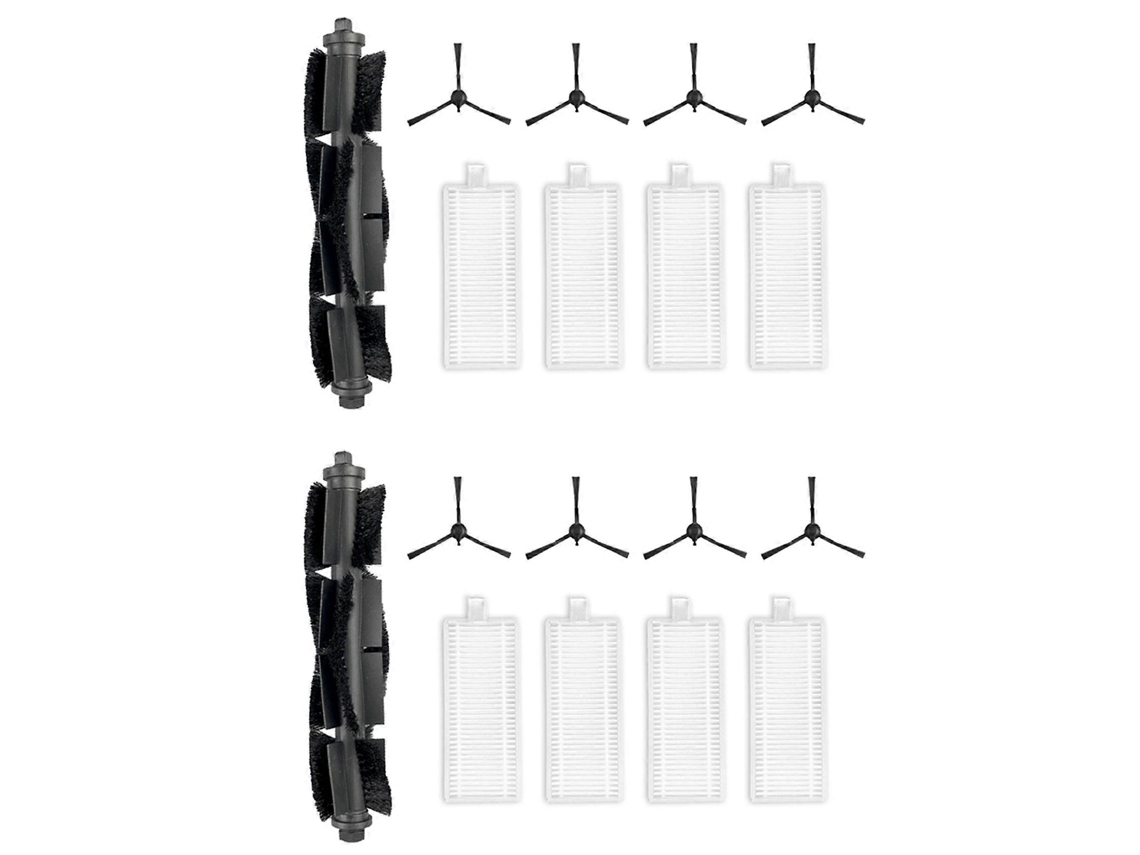 Conjunto De 2 Peças De Reposição Para Tp-link Tapo Rv30 / Rv30 Plus / Rv10 / Rv10 Plus: Escova Lateral Principal Do Filtro Hepa E Acessórios._ptg