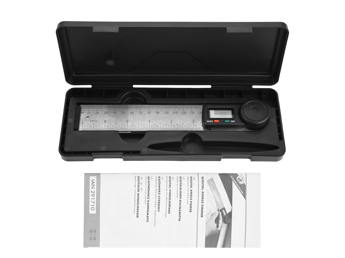 Protracto Digital Eletrônico 200mm Goniômetro Règua Medidor De Ângulo