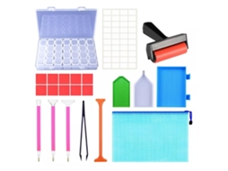 Conjunto de Ferramentas de Pintura S/MARCA com cristais, 22 peças para desenho e decoração DIY