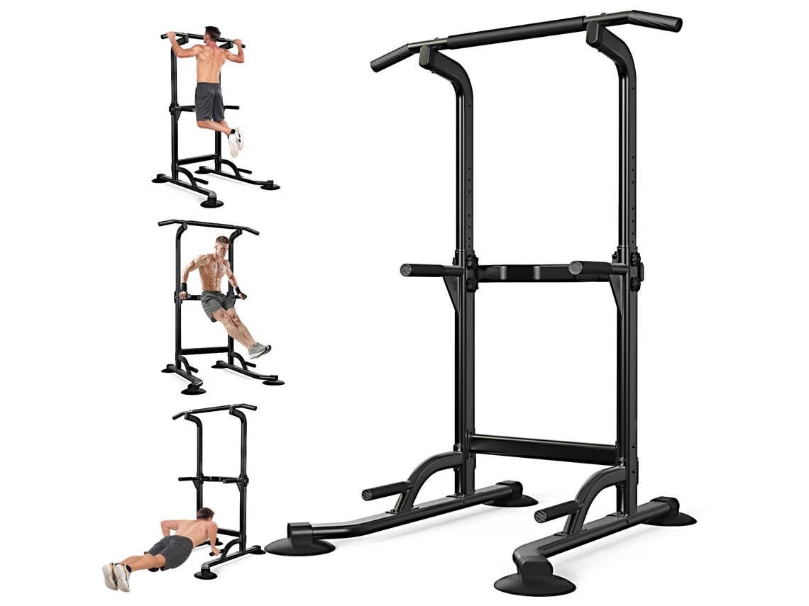Power Tower Barra de Pull-Up com Altura Ajustável DSKEUZEEW, Estrutura Robusta, Até 200kg para Ginásio Doméstico
