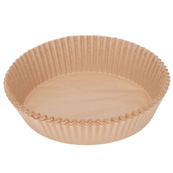/ea/30 Unidades De Moldes Papel Descartáveis ​​antiaderentes Para Fritadeira, Redondos, Assar Na Cozinha.