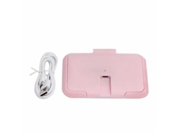 Aquecedor Portátil Para Toalhitas, Proporciona Um Aquecimento Constante E Uniforme, Portátil E Alimentado Por Usb. - Rosa
