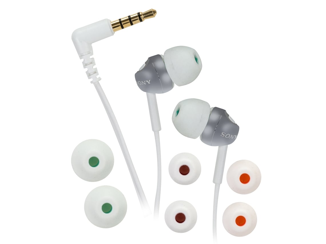 Auriculares com Fio SONY Mdrex110Ap (In Ear - Microfone - Branco)