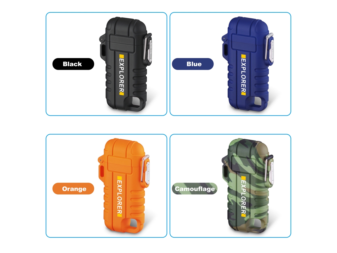 Isqueiro Elétrico Portátil USB para Camping, Cozinha e BBQ S/MARCA