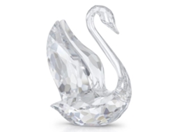 Estatueta Swarovski Signum Swan Grande Modelo Cristal Incolor 13 Cm Design Contemporâneo