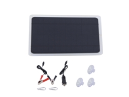 Painel Solar 6w 12v Monocristalino Carregador para Carro Rv Barco Celular Ip65 | S/MARCA