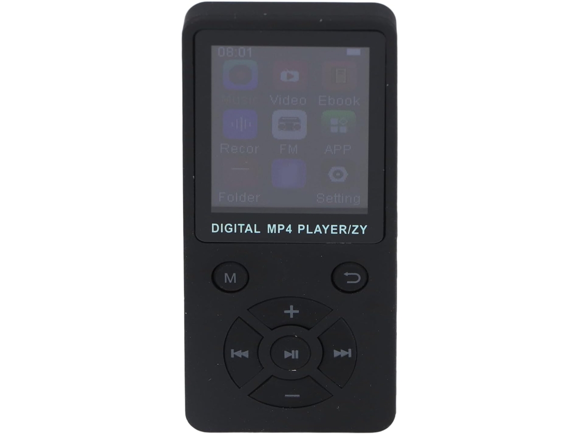 Leitor de MP3/MP4 de 64 GB, Tela, Bluetooth 5.0, 64 GB de armazenamento, Alto-falante FM, Vídeo de 1,8", Leitor de e-books