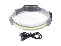 Lanterna de Cabeça Cob Super Brilhante 4 Modos Ipx4 Recarregável para Corrida Hiking Pesca | S/MARCA
