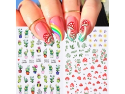 Kit com 2 Adesivos de Unha 3d com Olho Grego, Decoração de Unhas para o Verão. MDUG