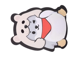 Mouse Pad De Espuma Viscoelástica Com Desenho Animado E Apoio Para O Pulso Olysi Shop (4 Peças)