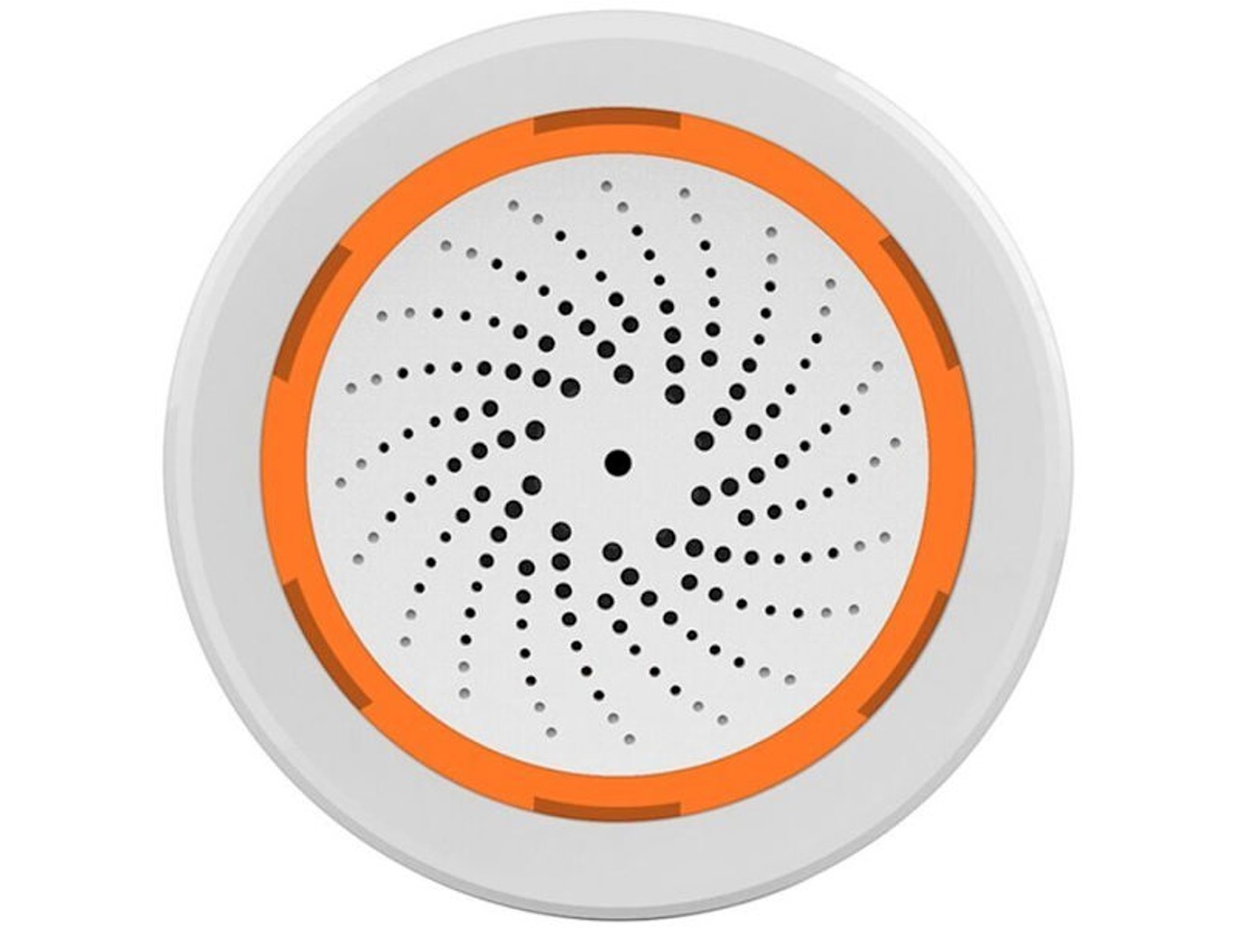 /nn/zigbee Neo 90db Sirene Com Sensor De Som E Luz Intgr Tuya Smart Life Pzcc Slowmoose