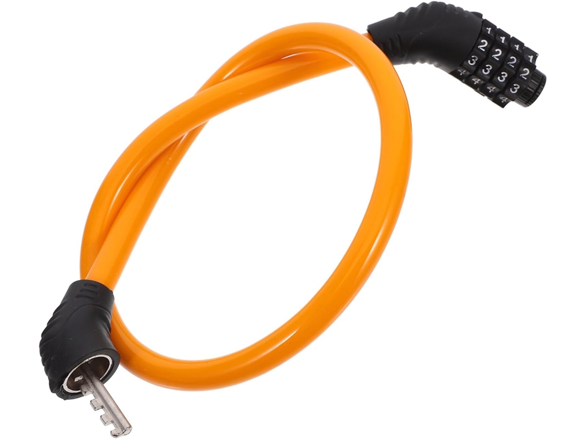 Cadeado De Combinação Para Bicicletas, Feito De Aço E Abs, Com Chaves, Multifuncional