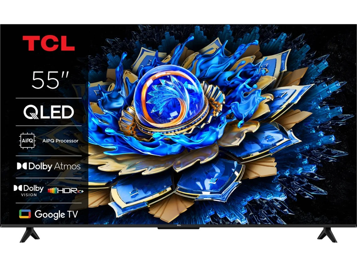 TV TCL 55T69C (QLED - 55'' - 140 cm - 4K Ultra HD - Smart TV)