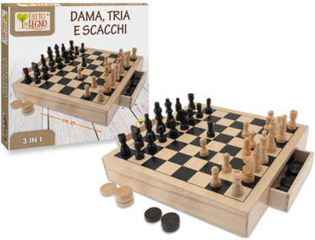 Tabuleiro de xadrez e de damas TEOREMA PC (3 anos)