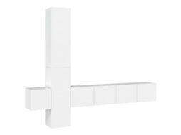 Tv Cabinet Set, Tv Cabinet Sets Vidaxl Branco Madeira Processada (n/a)