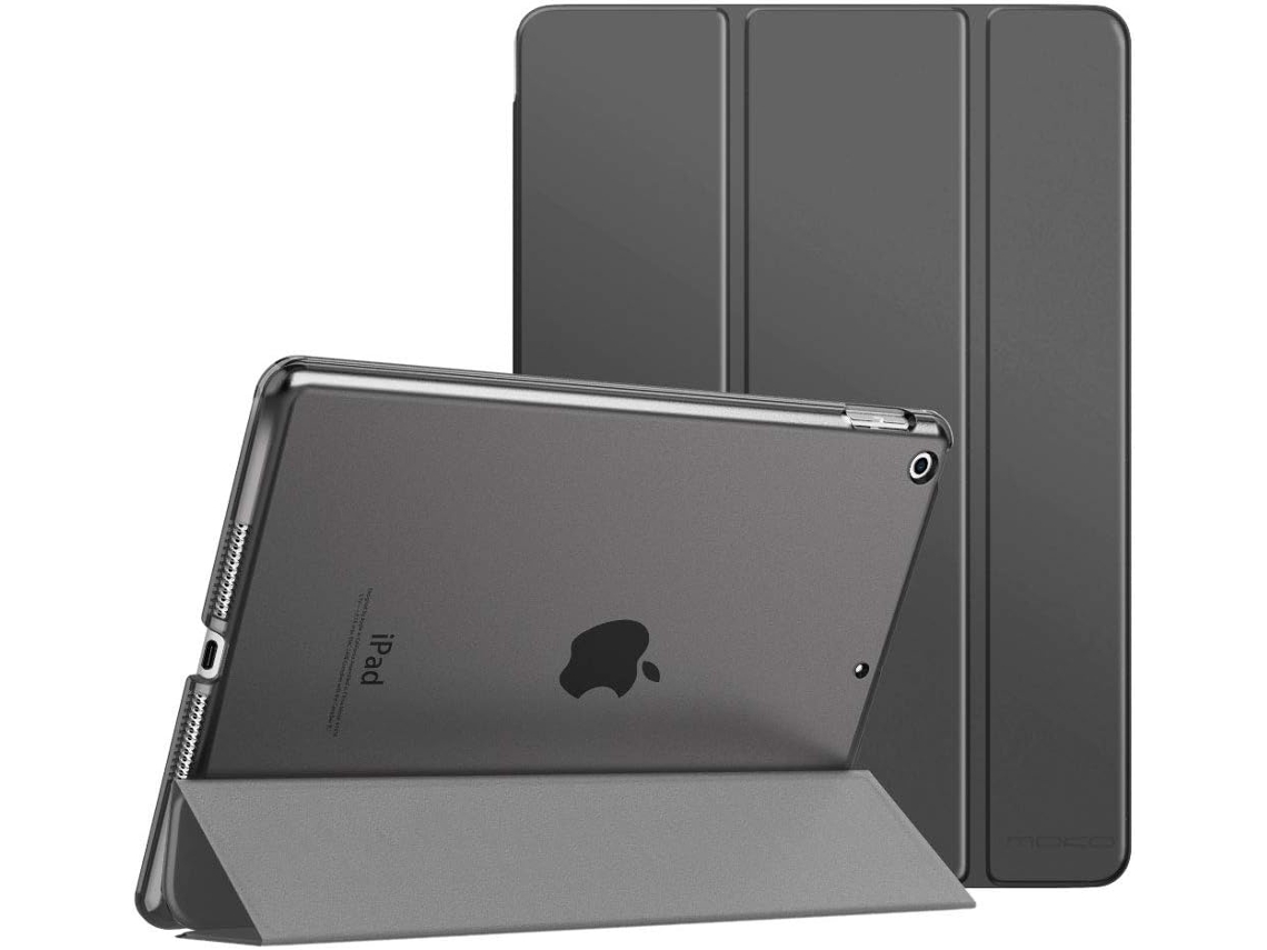 Capa Protetora Compatível Com Ipad De 9ª/8ª/7ª Geração , Suporte Traseiro Fosco Para 10,2 Polegadas, Cinza Espacia Tuotuo (2021/2020/2019)