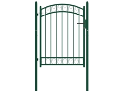 Fence Gate, Fence Gates Vidaxl Verde Aço (104 X 98.5 Cm)