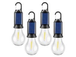 Pacote Com 4 Lanternas Led Recarregáveis ​​para Acampamento, Lanternas De Emergência Para Áreas Externas Com 3 Modos Olysi Shop