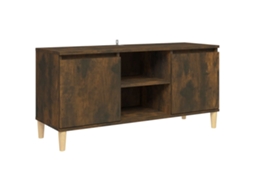 Tv Cabinet, Tv Cabinets Vidaxl Marrom Madeira Processada (n/a)