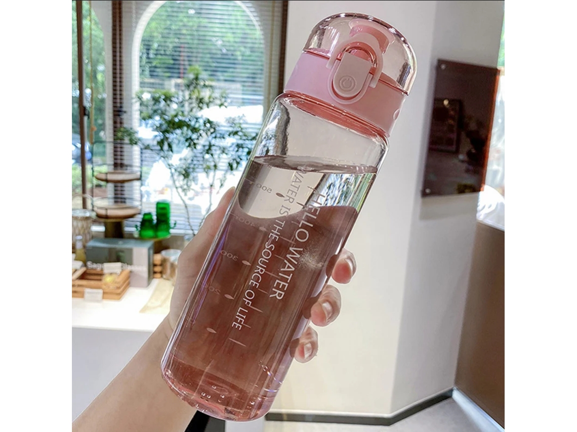 Garrafa de Água Portátil de 780ml, Ideal para Esportes Ao Ar Livre, Camping e para Levar Chá. MDUG (rosa)