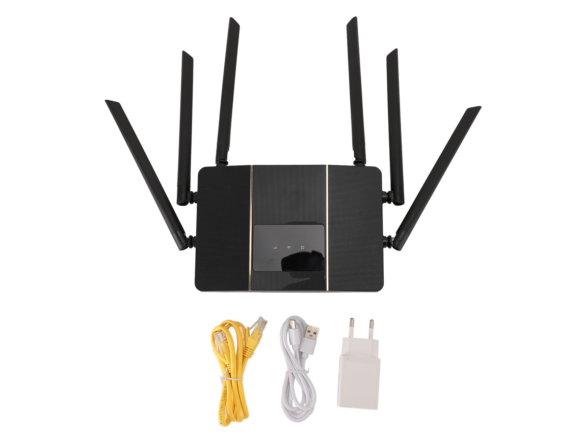 Router Inalámbrico 4g Lte Cpe Con Ranura para Tarjeta Sim, 300 Mbps, 6 Antenas, Versión para Europa Y Asia.