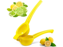 Espremedor De Limão Manual Premium, Amarelo, Livre De Bpa, Próprio Para Lava, Louças, Para Limão E Lima