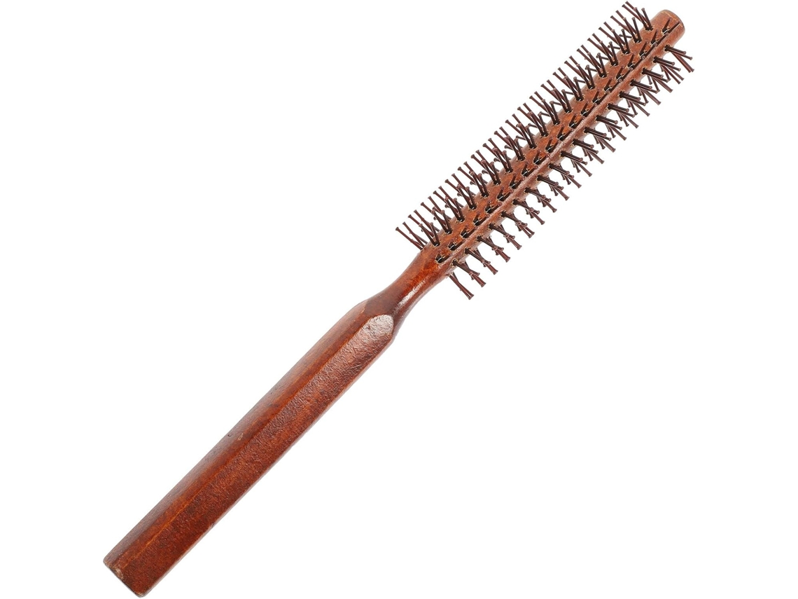 Escova De Cabelo Retrátil Madeira Marrom Ibasenice Para Homens E Mulheres, Prática Para Estilizar E Adequada Cabelos