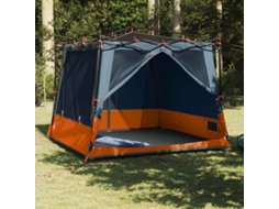 Vidaxl Tenda Interior Cinza E Laranja 291 X 291 X 240 Cm Tafetá
