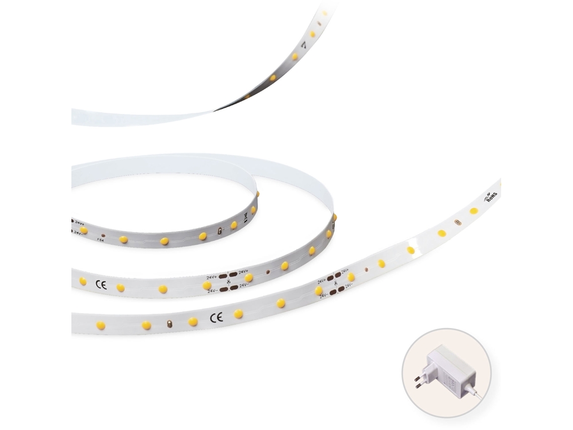 Fita Led, 3000k, Ip20, 2 M, Para Decoração De Móveis, Televisão, Prateleiras E Ambientes Internos