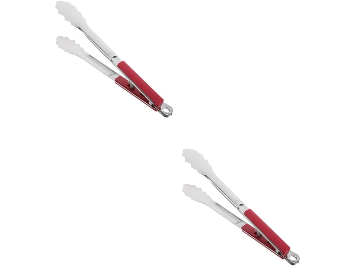 Pinças Para Churrasco Besportble De Aço, 2 Peças, Versáteis Para Grelhar E Cortar Saladas, Design Elegante, Acessórios