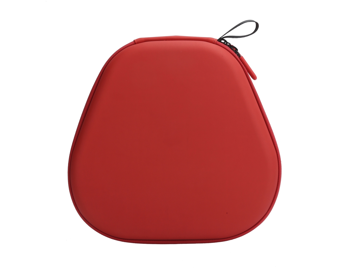 Aetheria estojo de Transporte Portátil para Fones de Ouvido Bolsa Protetora Couro Pu+eva Vermelha