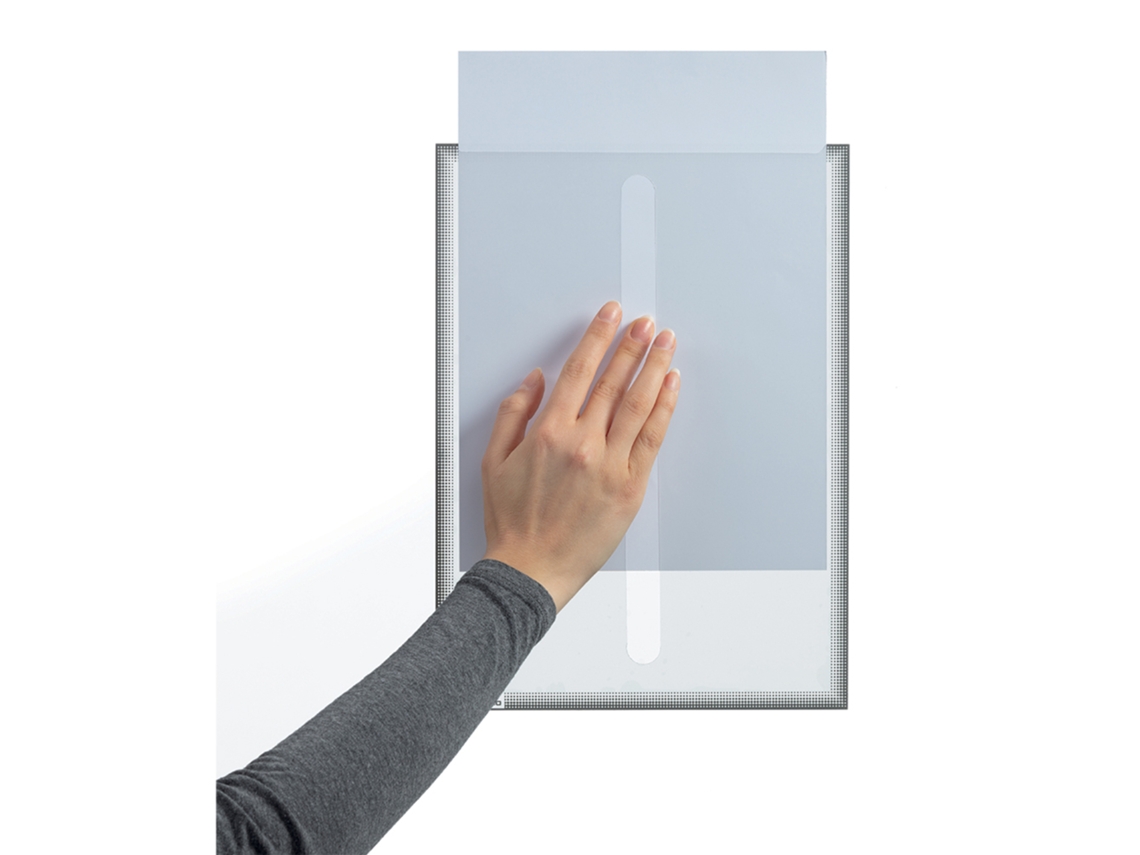 Quadro Informativo DURABLE  Auto-adesivo Estático Formato A4 (Cinzento)