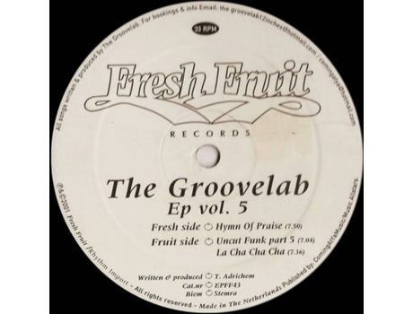 Ep Vol 5, Groove Lab Fresh Fruit Records