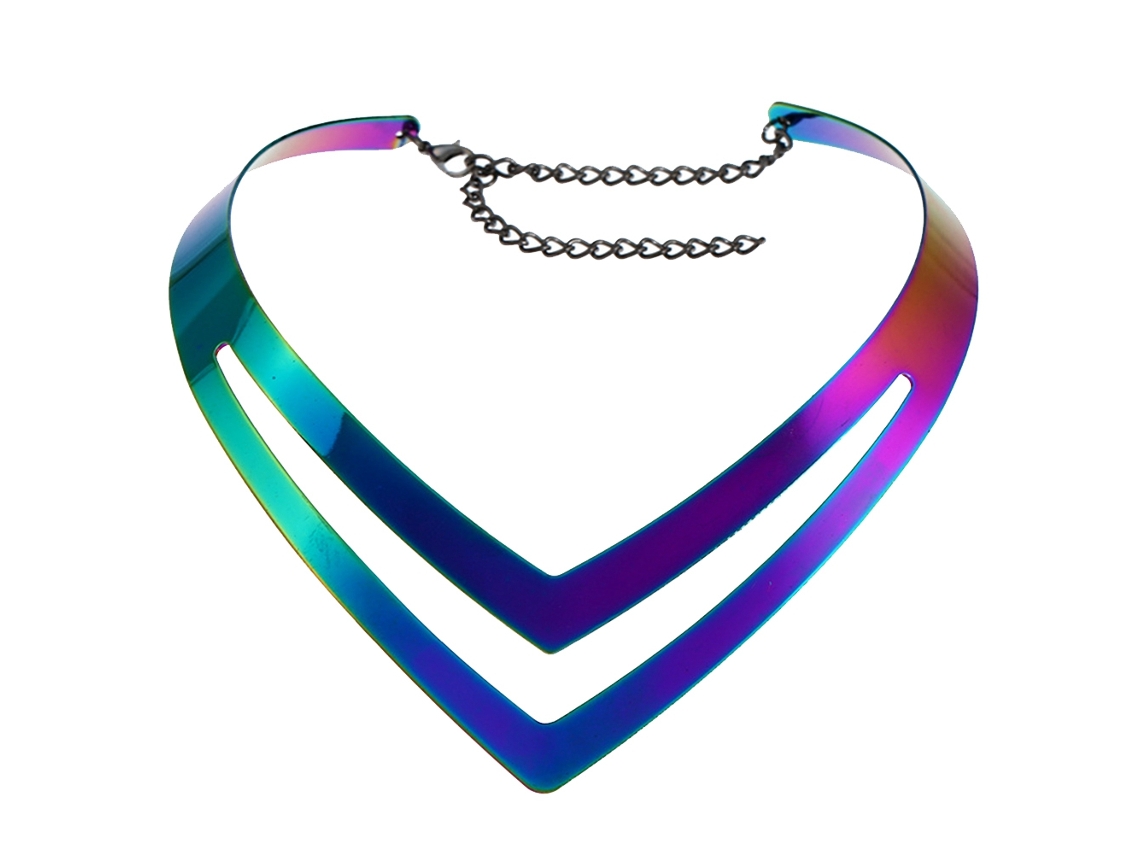 Colar Geométrico Irregular Brilhante