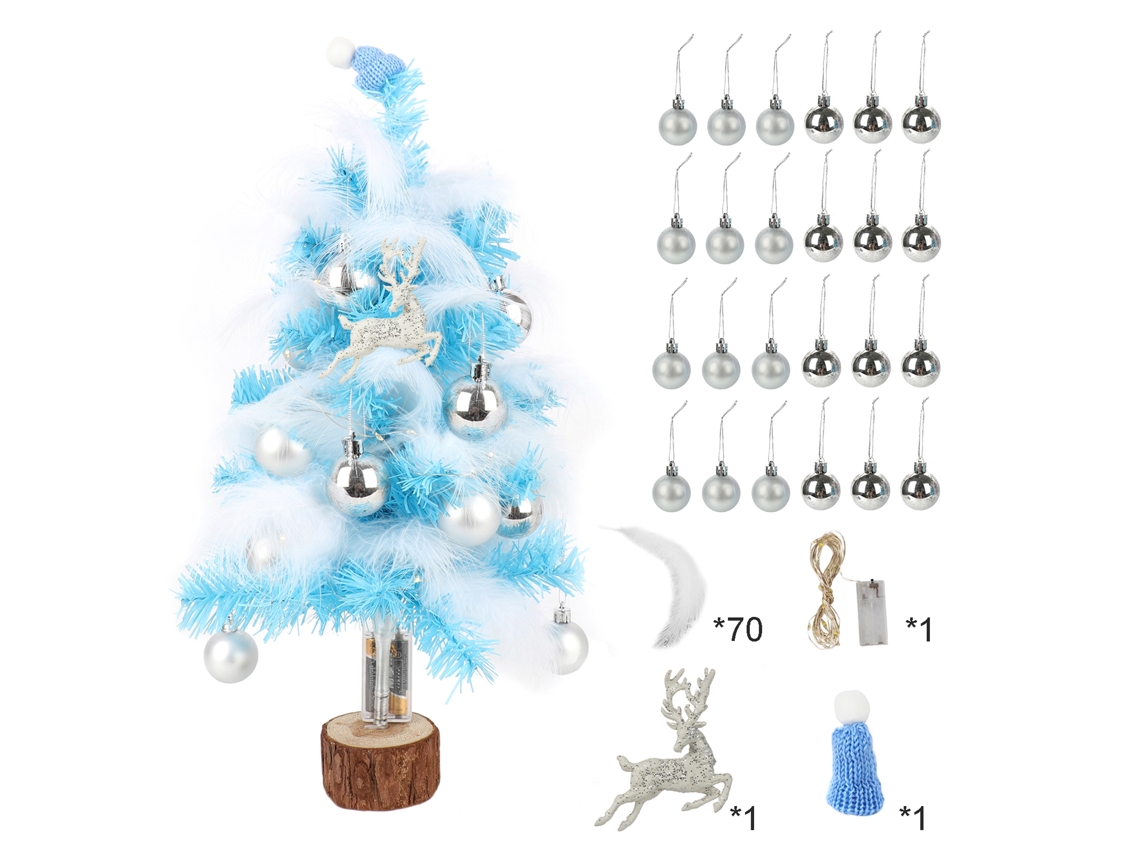 Árvore de Natal Artificial Mini Feather para Festas LAXISCREED