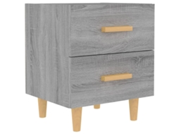 Bed Cabinet, Bed Cabinets Vidaxl Cinzeto Madeira Processada (n/a)