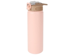 Copo térmico de aço inox com caneta, fundo antiderrapante, 750ml, S/MARCA
