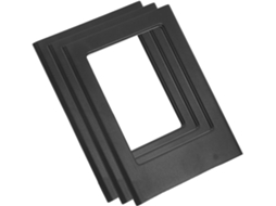 Conjunto 3 Porta Retratos Magnéticos Acrílico Preto 7 6 Polegadas Fixação Magnética Geladeira Prateleira GOKOCO