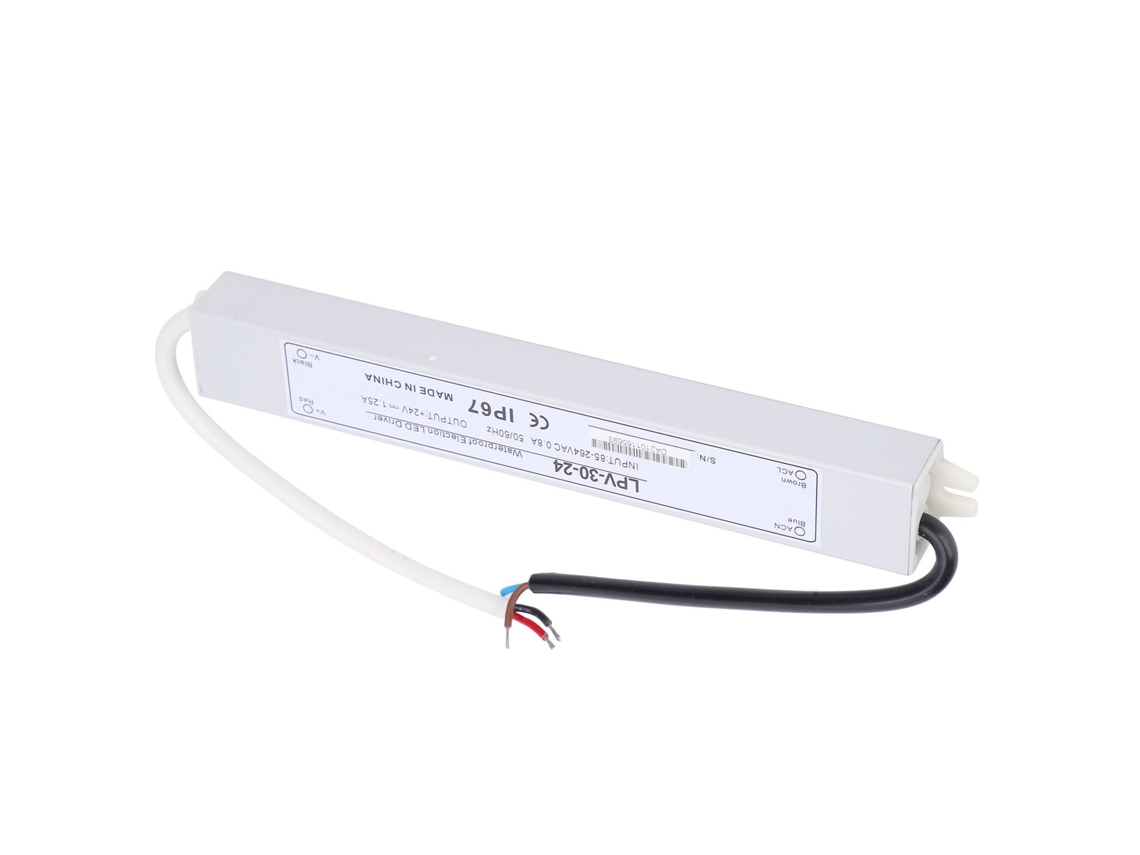 Laxiscreed Alimentador De Corrente À Prova De Água Em Liga De Alumínio Dc24v 30w Para Led