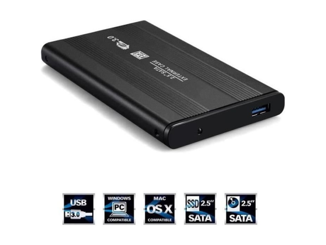 Gabinete De Disco Rígido Externo Usb 30 Sata 25 Black Hd Hdd Case Gabinete Externo Changm