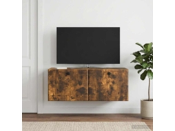 Vidaxl Gabinete de Tv de Parede 78,5 X 31 X 30 Cm Carvalho Fumado