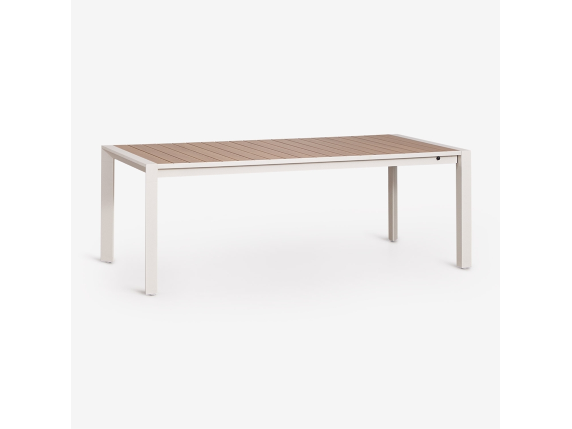 Mesa de Jantar Retangular Extensível em Alumínio