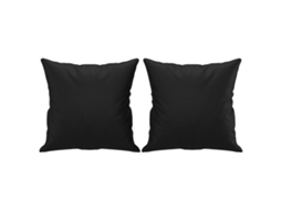 Throw Pillow, Throw Pillows Vidaxl Preto Couro Artificial (n/a)