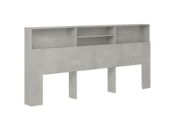 Cabeceira Armário 220x19x103,5 Cm Cinzento Cimento MAISON EXCLUSIVE