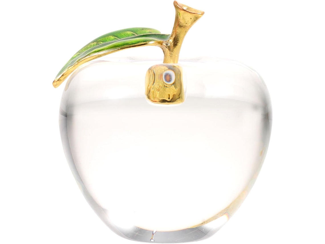 Maçã De Cristal Decorativa, Enfeite De Mesa De Cristal