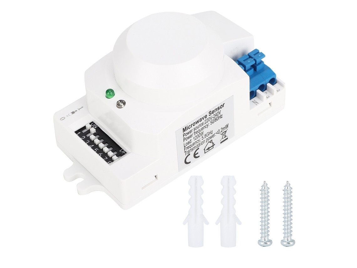 Sensor De Radar De Micro-ondas Sk 600 360°, Detector De Movimento, Interruptor De Luz Automático 220-240v
